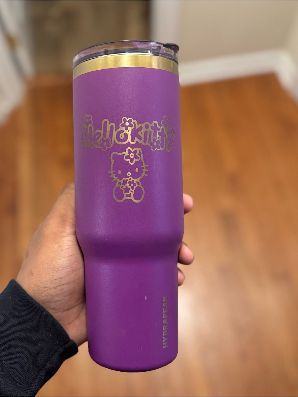 Hello Kitty Hydro Purple and Stainless Steel Tumbler